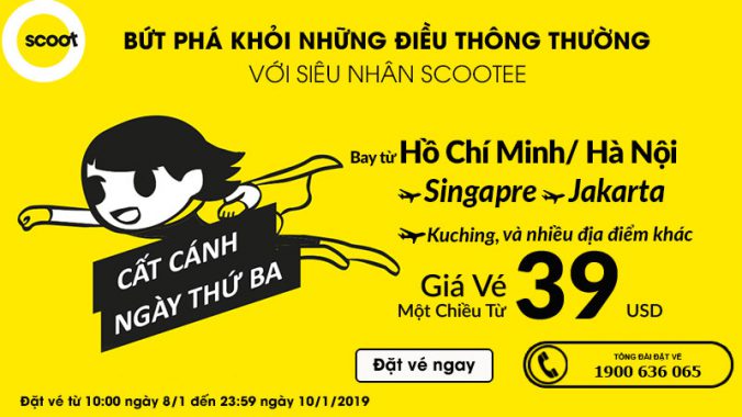 Khám phá quốc đảo sư tử cùng Scoot chỉ từ 39 USD