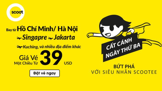 Khuyến mãi 39 USD từ Scoot