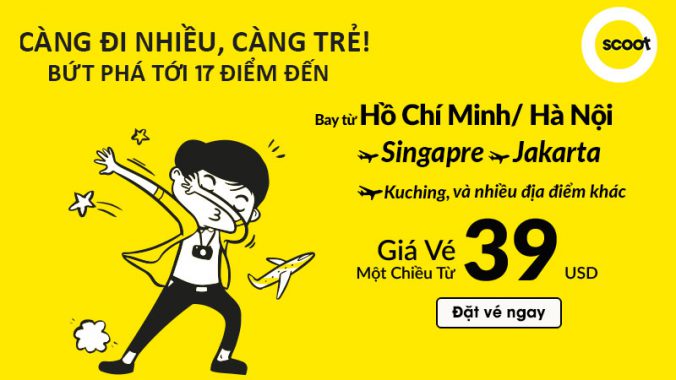 Cùng Scoot khám phá 17 điểm đến khuyến mãi chỉ 39 USD