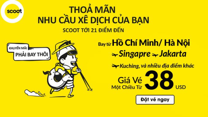 Khuyến mãi Scoot thỏa mãn xê dịch khám phá 21 điểm đến