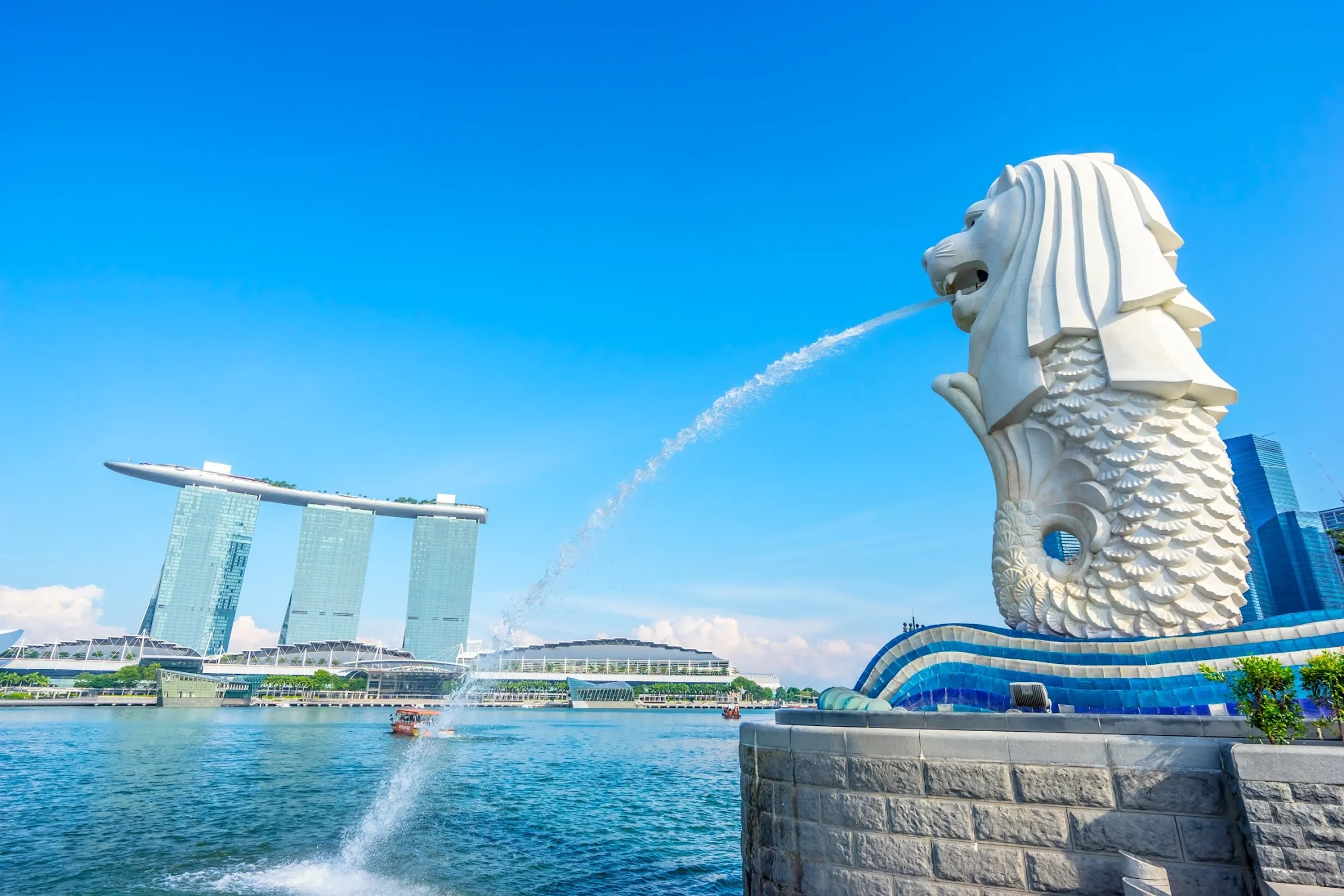 Biểu tượng sư tử biển Merlion tại Singapore