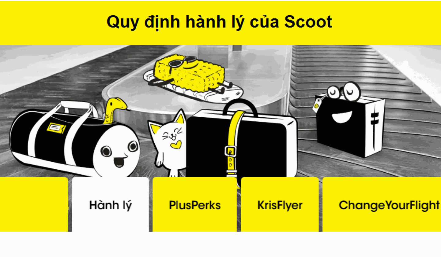Quy định về hành lý của Scoot
