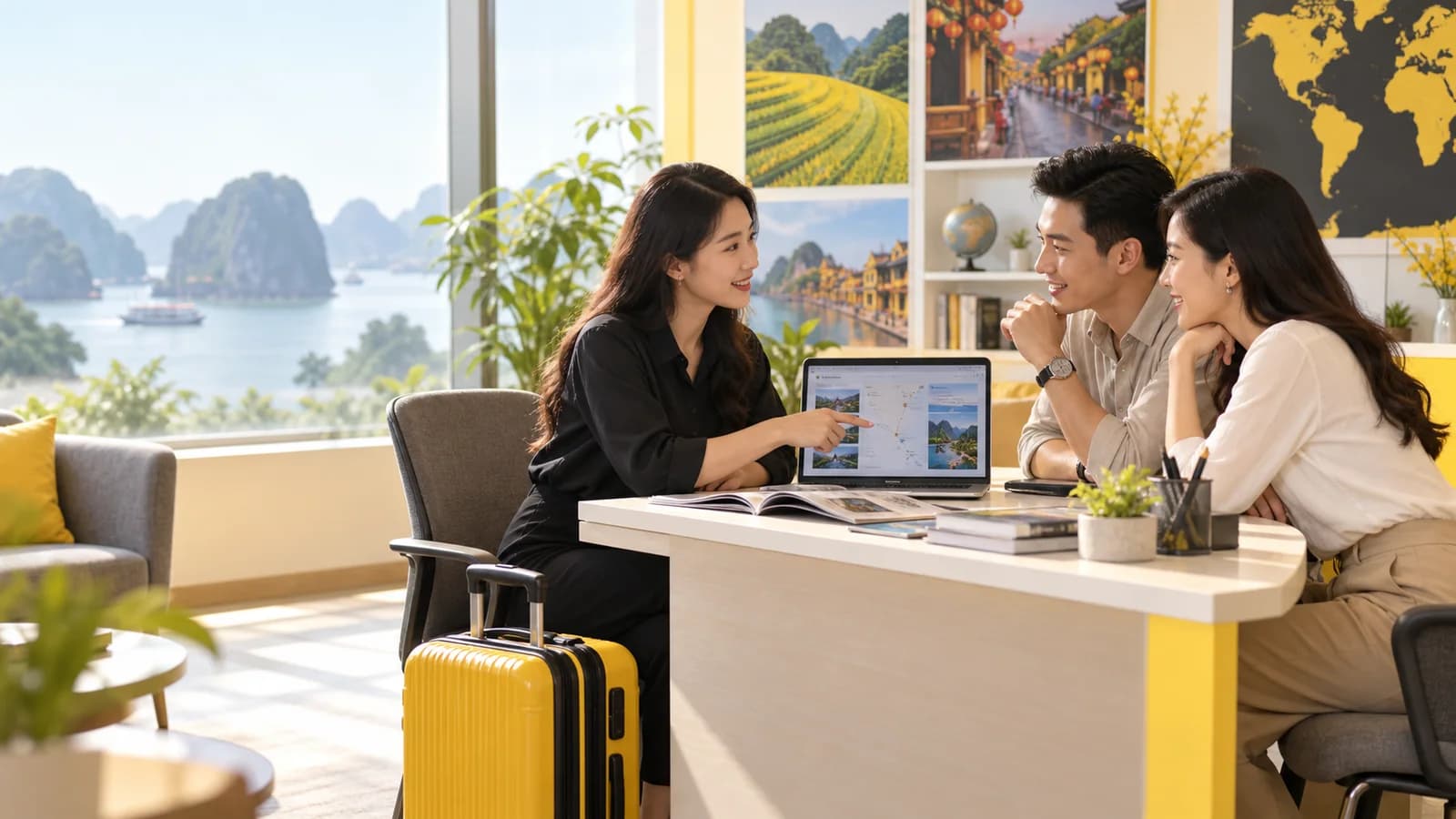 Minh họa tư vấn cho check-in