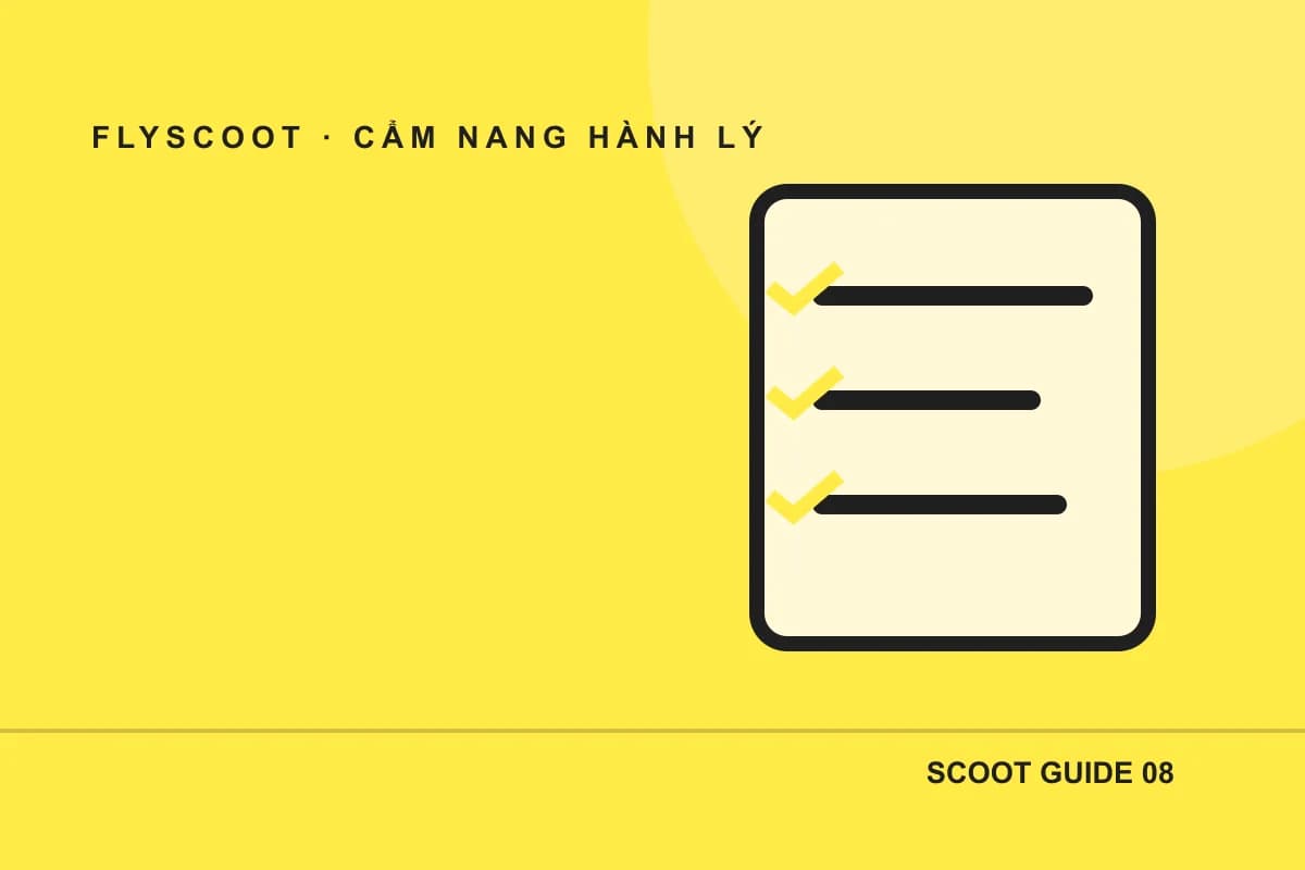 Sơ đồ phân bổ hành lý cho từng thành viên trong đặt chỗ Scoot