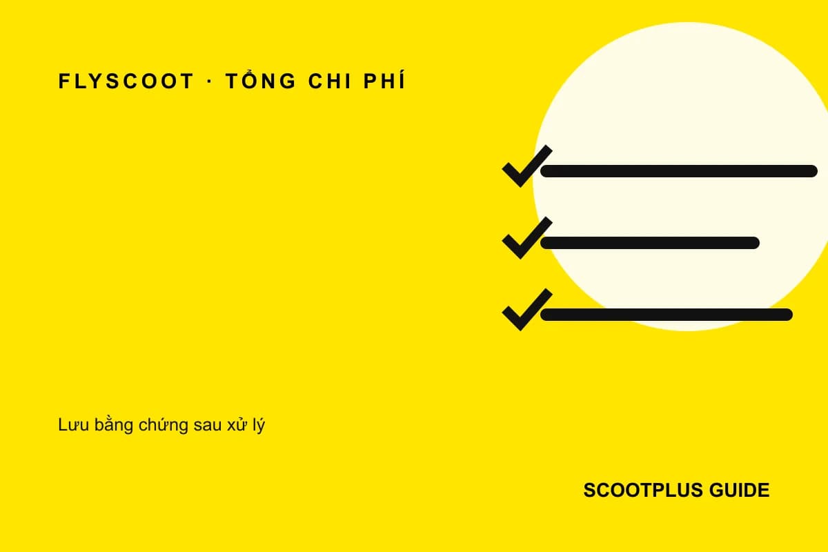 Checklist kết quả xác minh chi phí nâng hạng ScootPlus