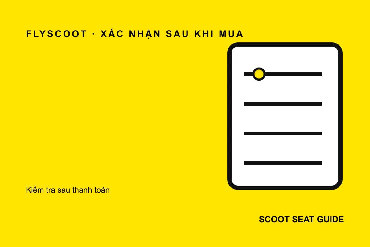 Checklist bằng chứng ghi nhận checklist bằng chứng ghi nhận ghế Scoot sau khi mua