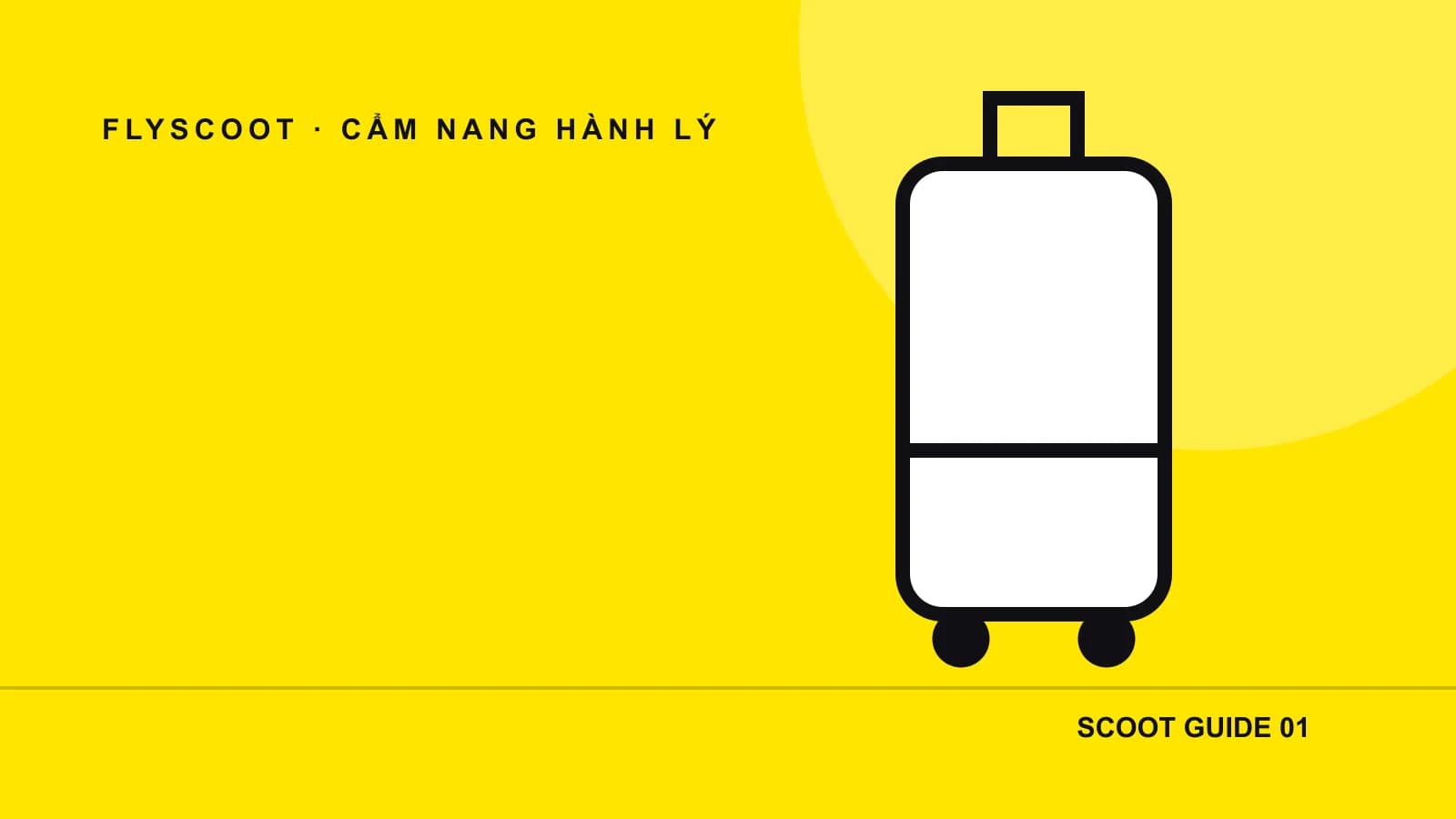 Minh họa vali và hành trình Scoot từ Việt Nam qua Singapore đến Úc